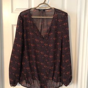 LADIES SHEER BLOUSE 2X